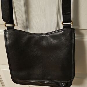 Black Leather Bag Mens Or Ladies